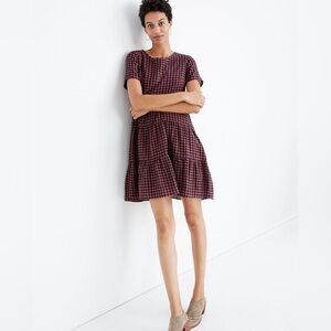 Madewell Checkered Dress sz L